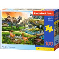 Puzzle Castorland – Welt der Dinosaurier, 100 Teile