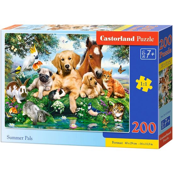 Puzzle Castorland - Summer Pals, 200 Teile