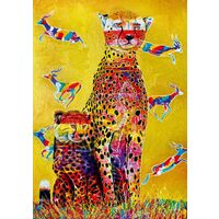 Puzzel Bluebird - Afrikaans horloge, 1000 stukjes