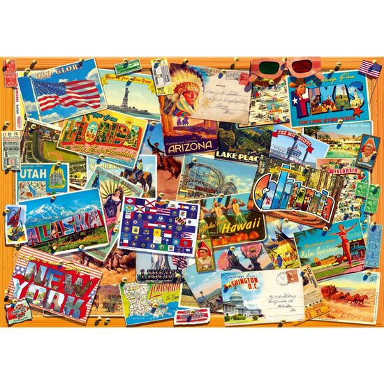 Puzzle Bluebird - Postkarte (USA), 1000 Teile (70309-P)