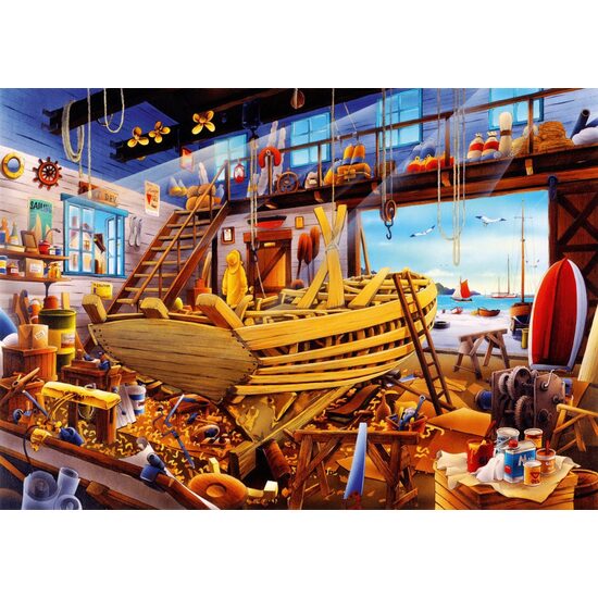 Puzzle Bluebird - Bootswerft, 1000 Teile