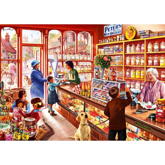 Bluebird Puzzle - Steve Crisp: Sweetshop, 1000 Teile