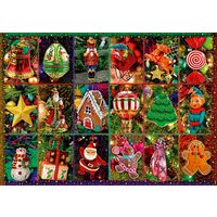 Puzzel Bluebird - Feestelijke Ornamenten, 1000 stukjes