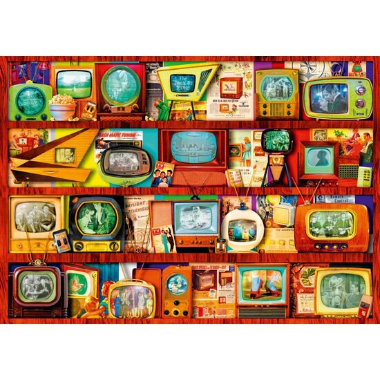 Bluebird Puzzle - A Stewart: Goldenes Zeitalter des Fernsehregals, 1000 Teile