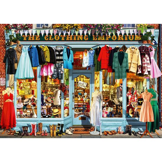 Puzzle Bluebird - The Clothing Emporium, 1000 Teile