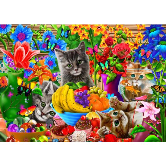 Puzzle Bluebird - Kitten Fun, 100 Teile