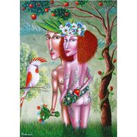 Puzzle Gold Puzzle - Adam und Eva, 1000 Teile