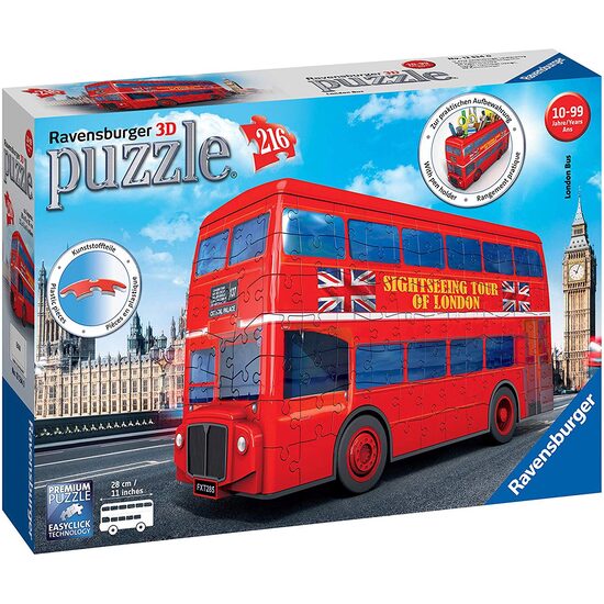 Puzzle 3D Ravensburger - Autobus londinese, 216 pezzi