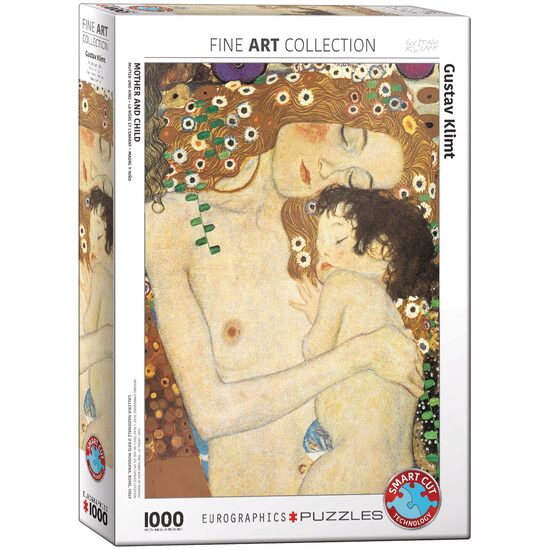 Puzzle Eurographics - Gustav Klimt: Mutter und Kind (Detail), 1000 Teile (6000-2776)
