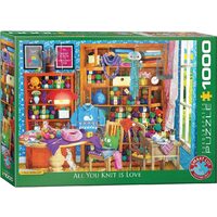 Puzzle Eurographics - Todo lo que tejes es amor, 1000 piezas