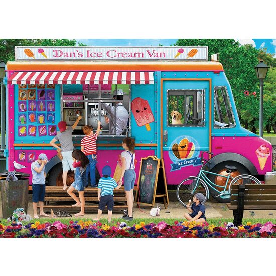 Puzzle Eurographics - Dan's Ice Cream Van P. Normand, 1000 Teile