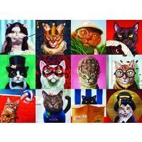 Puzzle Eurographics - Lucia Heffernan: Lustige Katzen, 1000 Teile