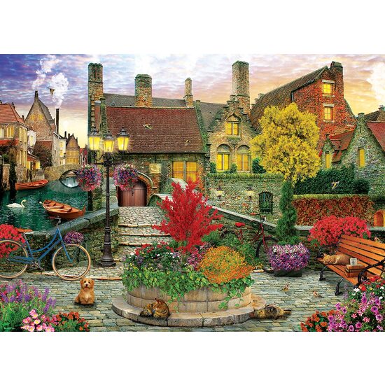 Puzzle Eurographics - Dominic Davison: Old Town Living von Dominic Davison, 1000 Teile