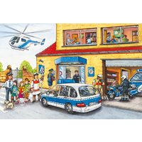 Puzzle Schmidt - Helicóptero de policía, 60 piezas