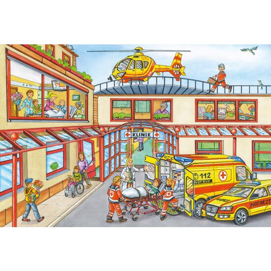 Puzzle Schmidt - Rettungshubschrauber, 100 Teile