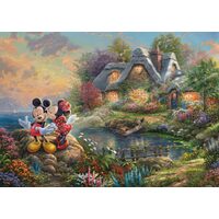 Puzzle Schmidt - Thomas Kinkade: Sweethearts Mickey&Minnie, 1000 Teile