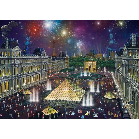 Puzzle Schmidt - Alexander Chen: Feuerwerk im Louvre, 1000 Teile
