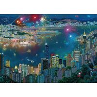 Puzzle Schmidt - Alexander Chen: Feuerwerk über Hongkong, 1000 Teile