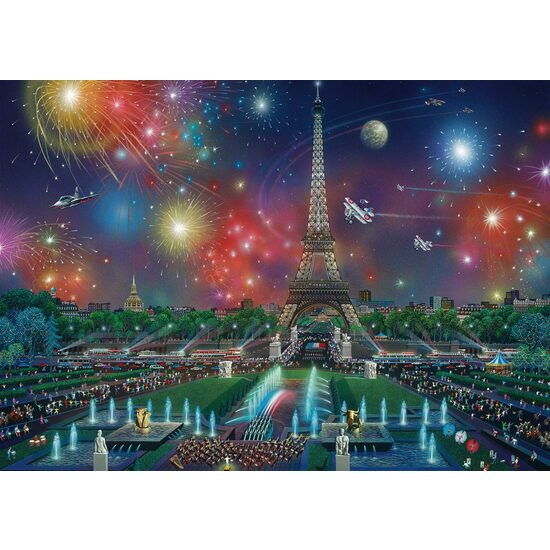 Puzzle Schmidt - Alexander Chen: Feuerwerk am Eiffelturm, 1000 Teile