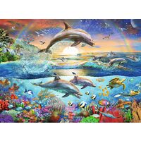 Puzzle Ravensburger - Delphinparadies, 300 Teile XXL