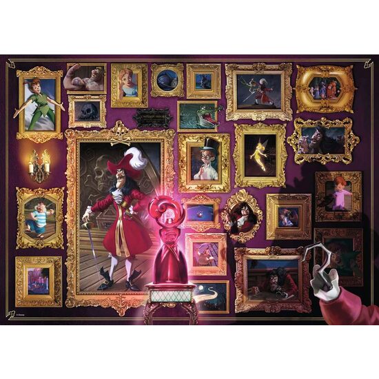 Puzzle Ravensburger - Disney Villainous, Captain Hook, 1000 Teile