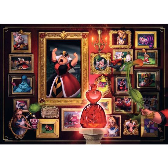 Puzzle Ravensburger - Disney Villainous, Königin der Herzen, 1000 Teile