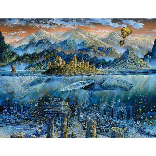 Puzzle Ravensburger - Baleine sage, 2000 pièces