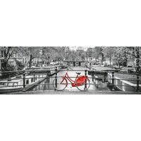 Clementoni Panorama-Puzzle - Amsterdam Bicycle, 1000 schwarze und weiße Teile
