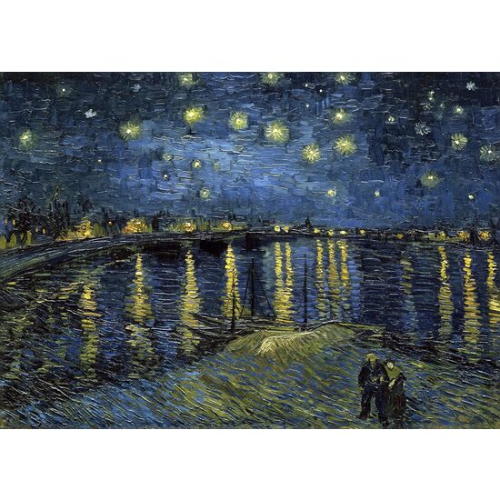TinyPuzzle-Puzzle - Vincent Van Gogh: Sternennacht über der Rhone, 99 Teile