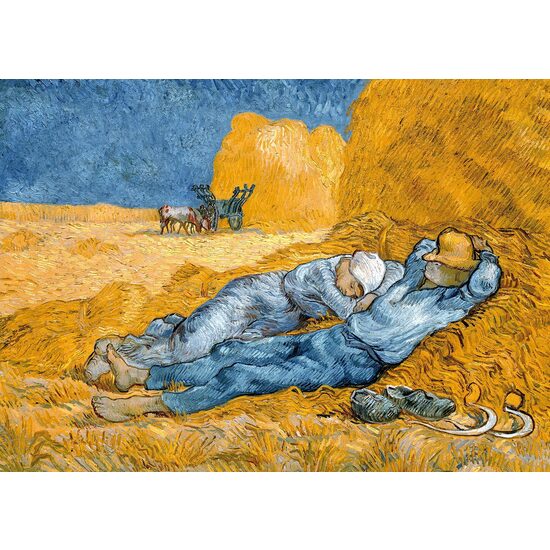TinyPuzzelpuzzel - Vincent Van Gogh: Middagrust van het werk (Siësta), 99 stukjes (1017)