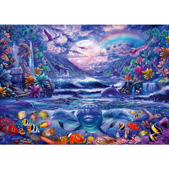 Puzzle Schmidt - Oasis au clair de lune, 1000 pièces