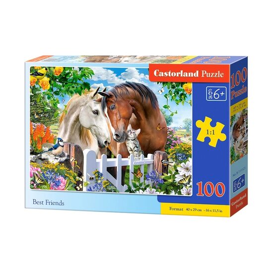 Puzzle Castorland - Meilleurs amis, 100 pièces