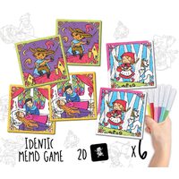 Puzzle para colorear Educa - El Bosque para Colorear Puzzle, 20 piezas