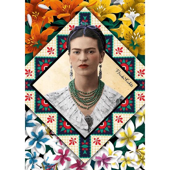 Puzzle Educa - Frida Kahlo, 500 pezzi, colla inclusa