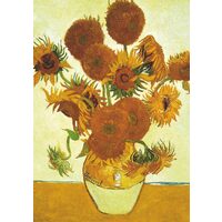 Puzzle Educa - Vincent Van Gogh: Sonnenblumen + Caféterrasse bei Nacht, 2x1000 Teile, inklusive Kleber