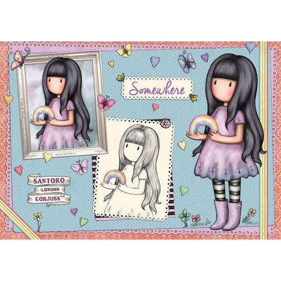 Puzzle Educa - Gorjuss - Somewhere, 1000 Teile, inklusive Kleber