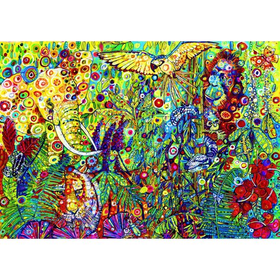 Puzzle 1500 Teile - Sally Rich: Der Regenwald