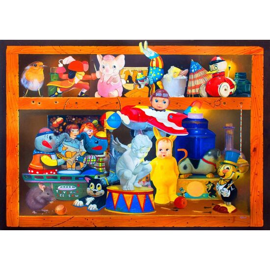 Puzzle 1000 Teile - Überfülltes Haus