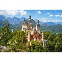 Puzzle Castorland - Blick auf das Schloss Neuschwanstein, 500 Teile