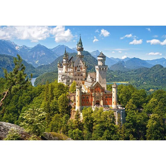 Puzzle Castorland - Blick auf das Schloss Neuschwanstein, 500 Teile