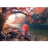 Puzzle Educa - Sonnenaufgang im Fluss Katsura, Japan, 1000 Teile