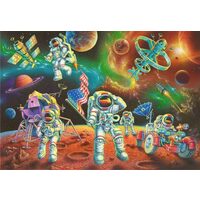 Puzzle Ravensburger - Astronauten auf dem Mond, 35 Teile