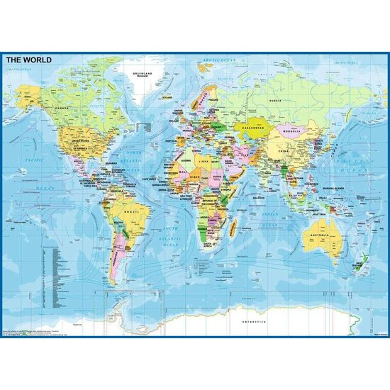 Ravensburger Puzzle - Carte du monde, 200 pièces