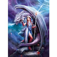 Puzzle Clementoni - Anne Stokes: Drachenmagier, 1000 Teile