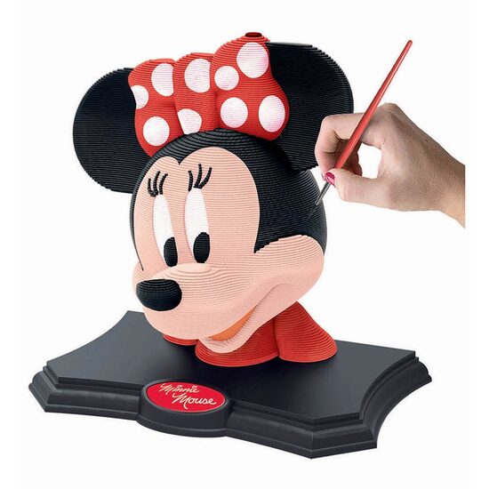 Educa 3D-Puzzle – Skulpturenpuzzle Minnie – Farbausgabe