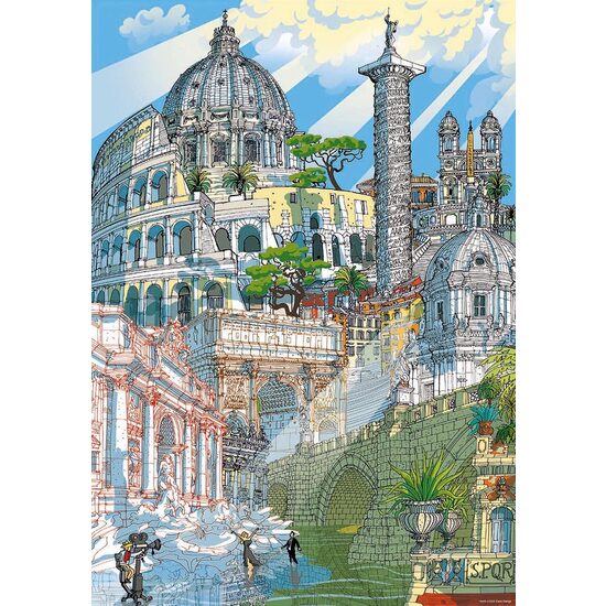 Puzzle Educa - Citypuzzles - Roma, 4x200 pezzi