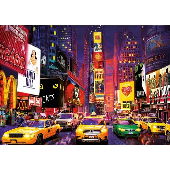 Puzzle fosforescente Educa - Times Square Neón, 1000 piezas