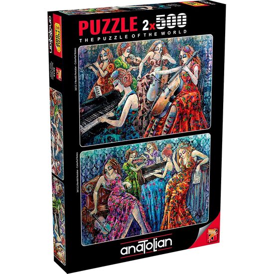Anatolisches Puzzle - Derya Yildiz: Bunte Notizen, 2x500 Teile
