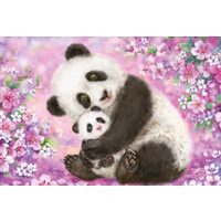 Schmidt-Puzzle - Panda, Lama, Faultier, 3x24 Teile