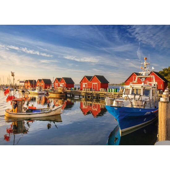 Puzzle Schmidt - Porto di Pesca - Weisse Wiek, 500 pezzi